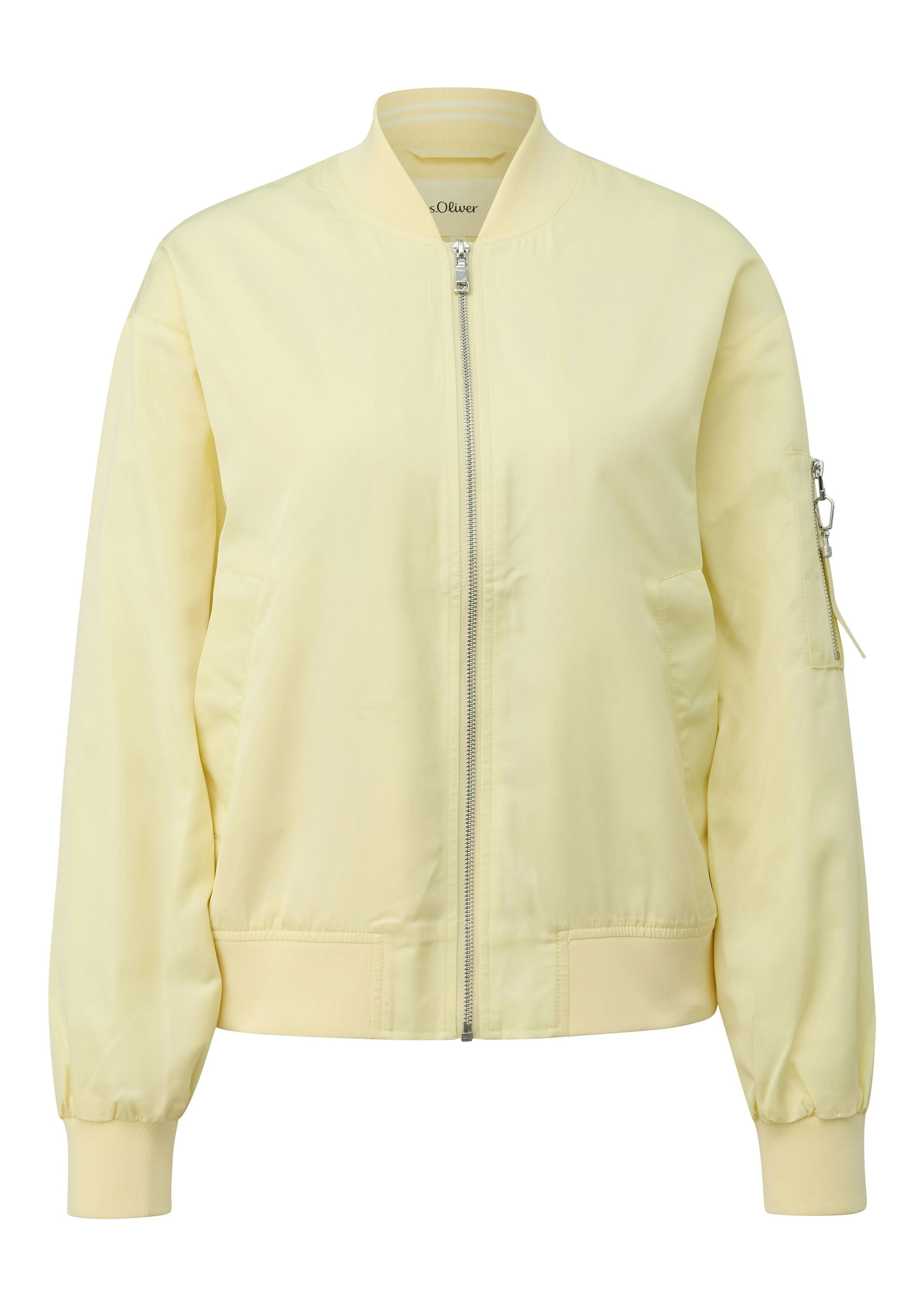 Bomberjacke mit Bündchenkragen