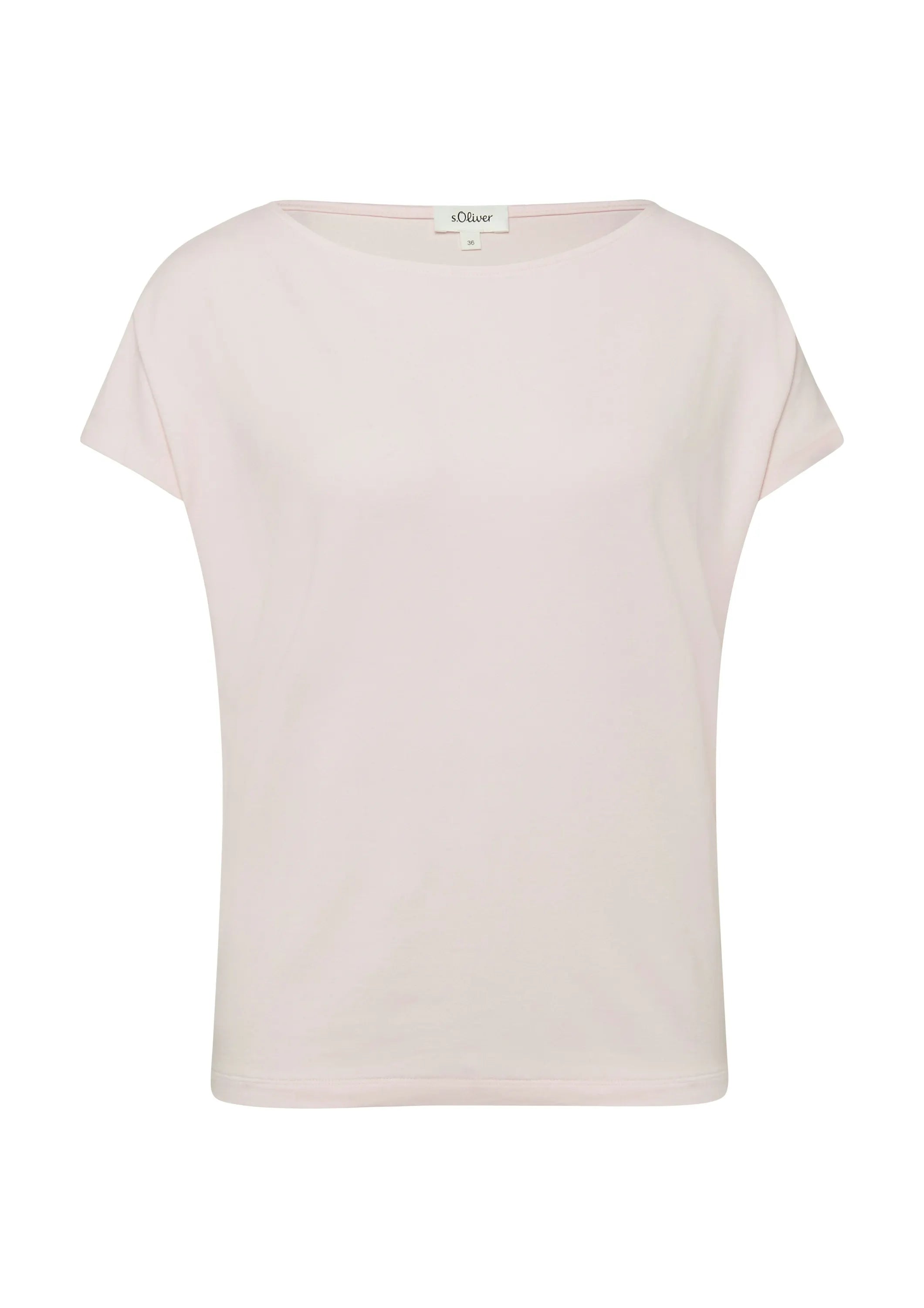 Jerseyshirt mit überschnittenen Schultern