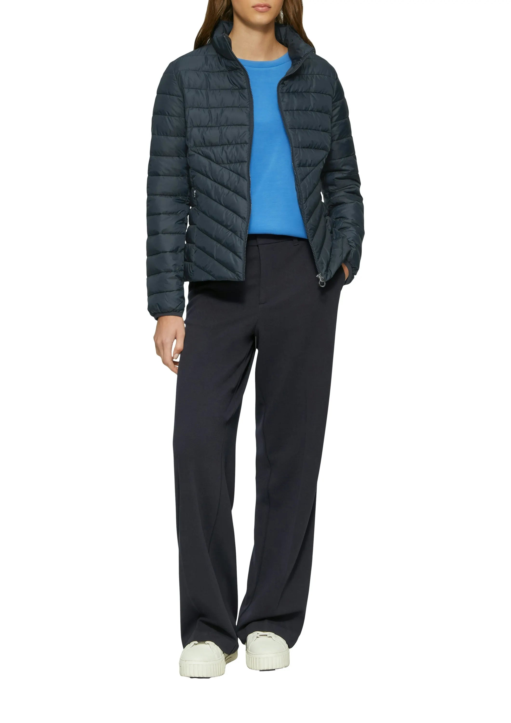 Steppjacke mit Stehkragen