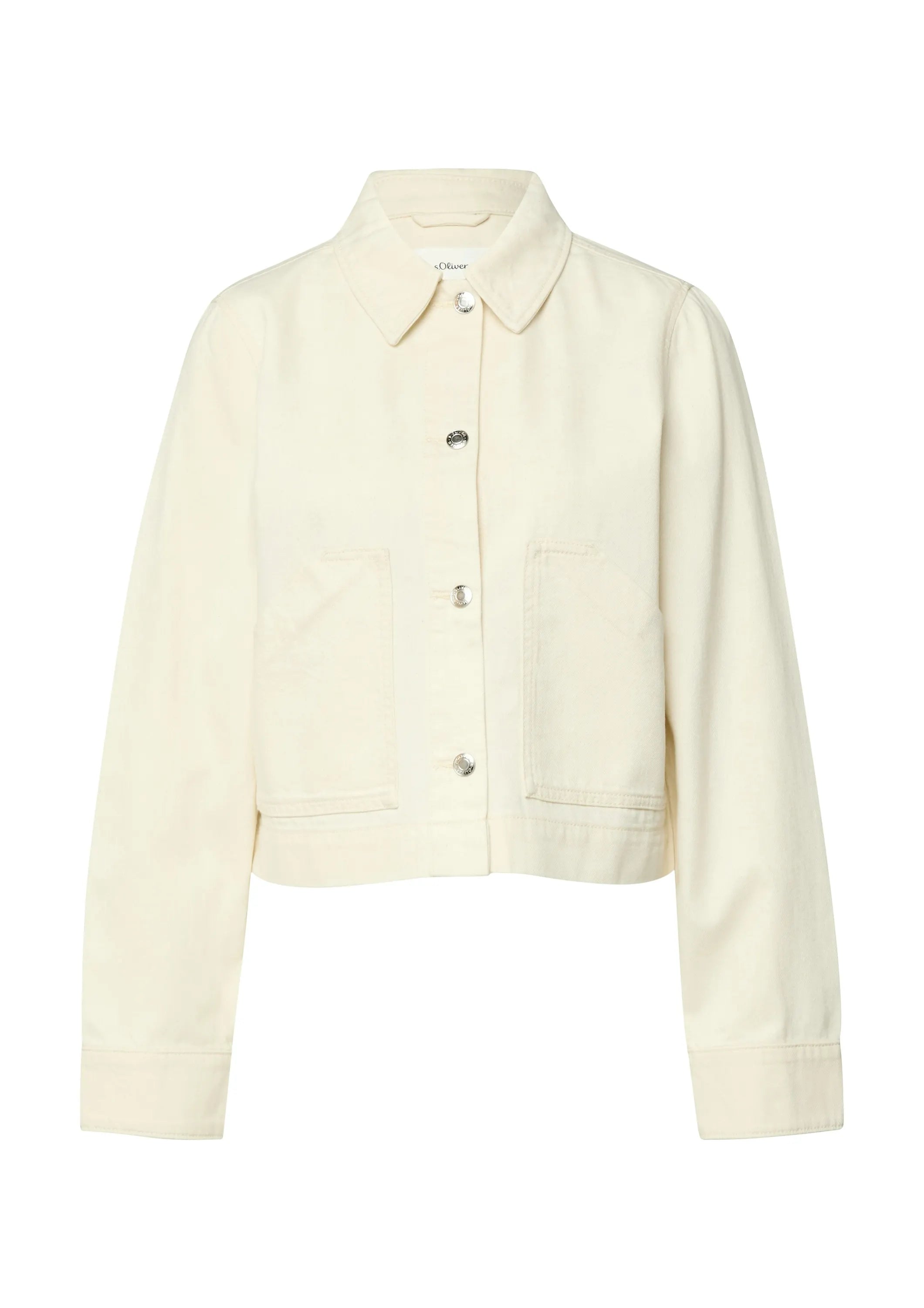 Jeans-Jacke mit aufgesetzten Taschen