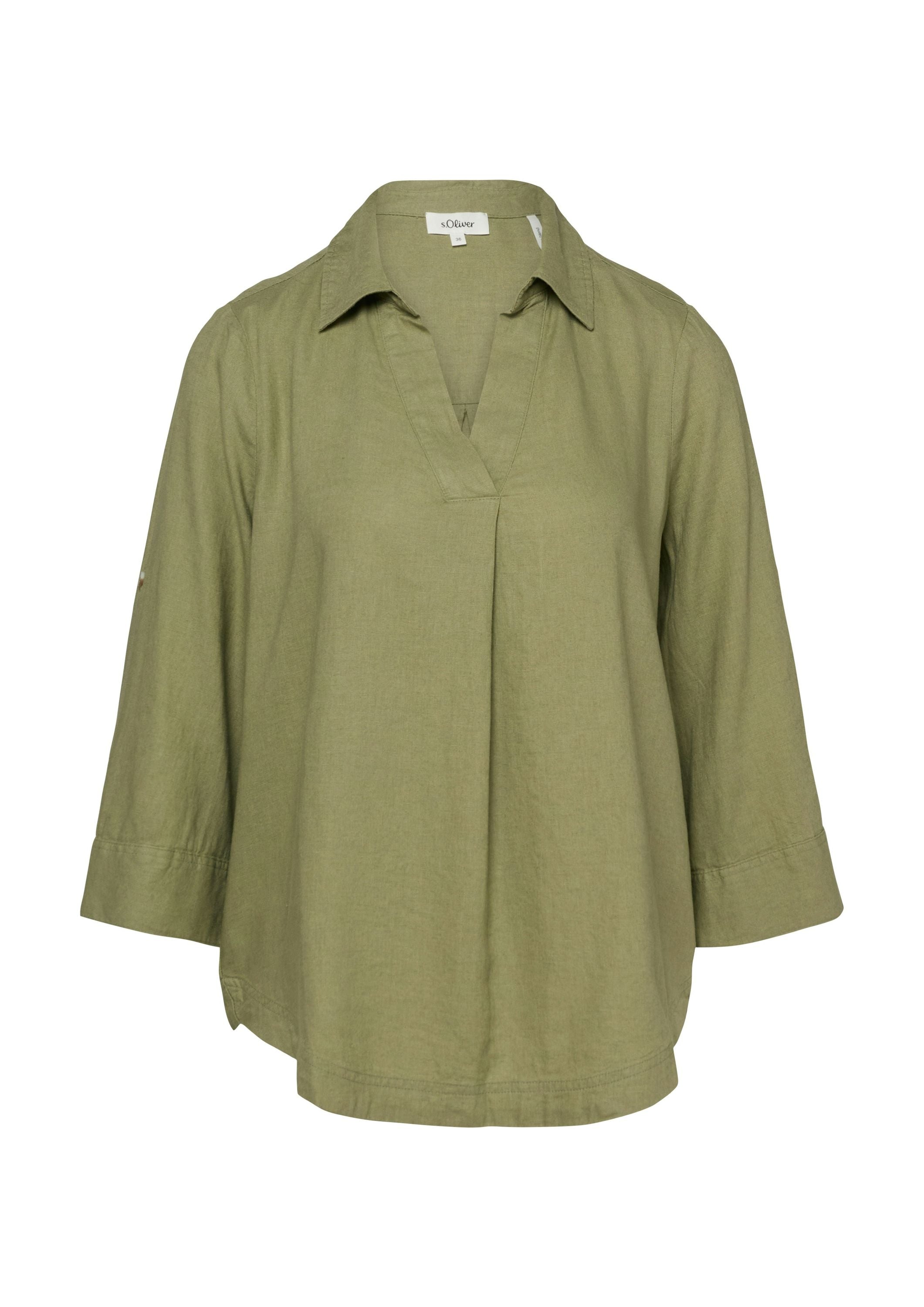 Leinenbluse Regular Fit