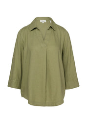 Leinenbluse Regular Fit
