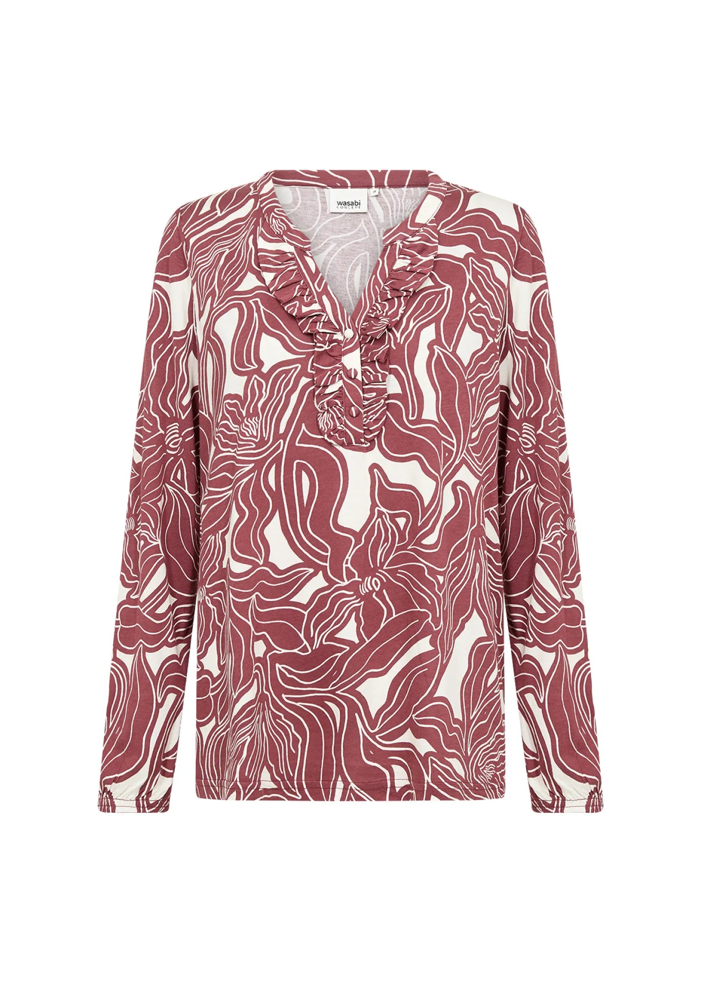 Bluse aus Baumwollmix