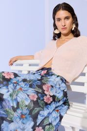 Ausgesteller Rock Midi floral