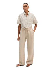 Leinenhose Straight Leg