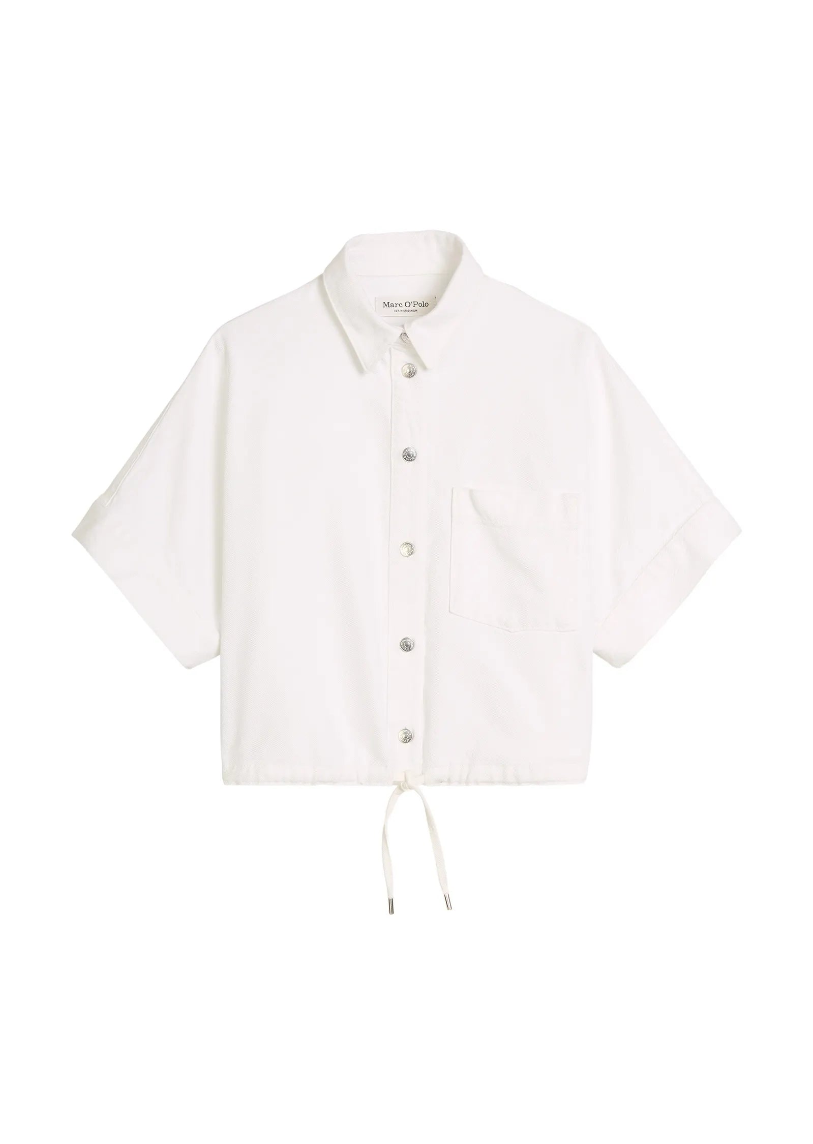 Jeansbluse aus Baumwollmix