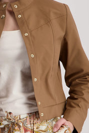 Trench-Jacke mit Stehkragen