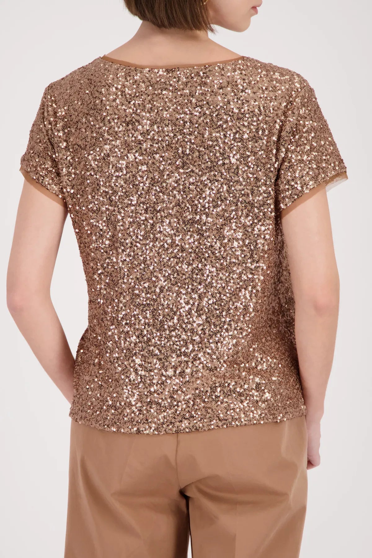 T-Shirt mit Pailletten