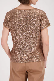 T-Shirt mit Pailletten