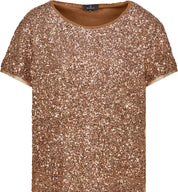 T-Shirt mit Pailletten