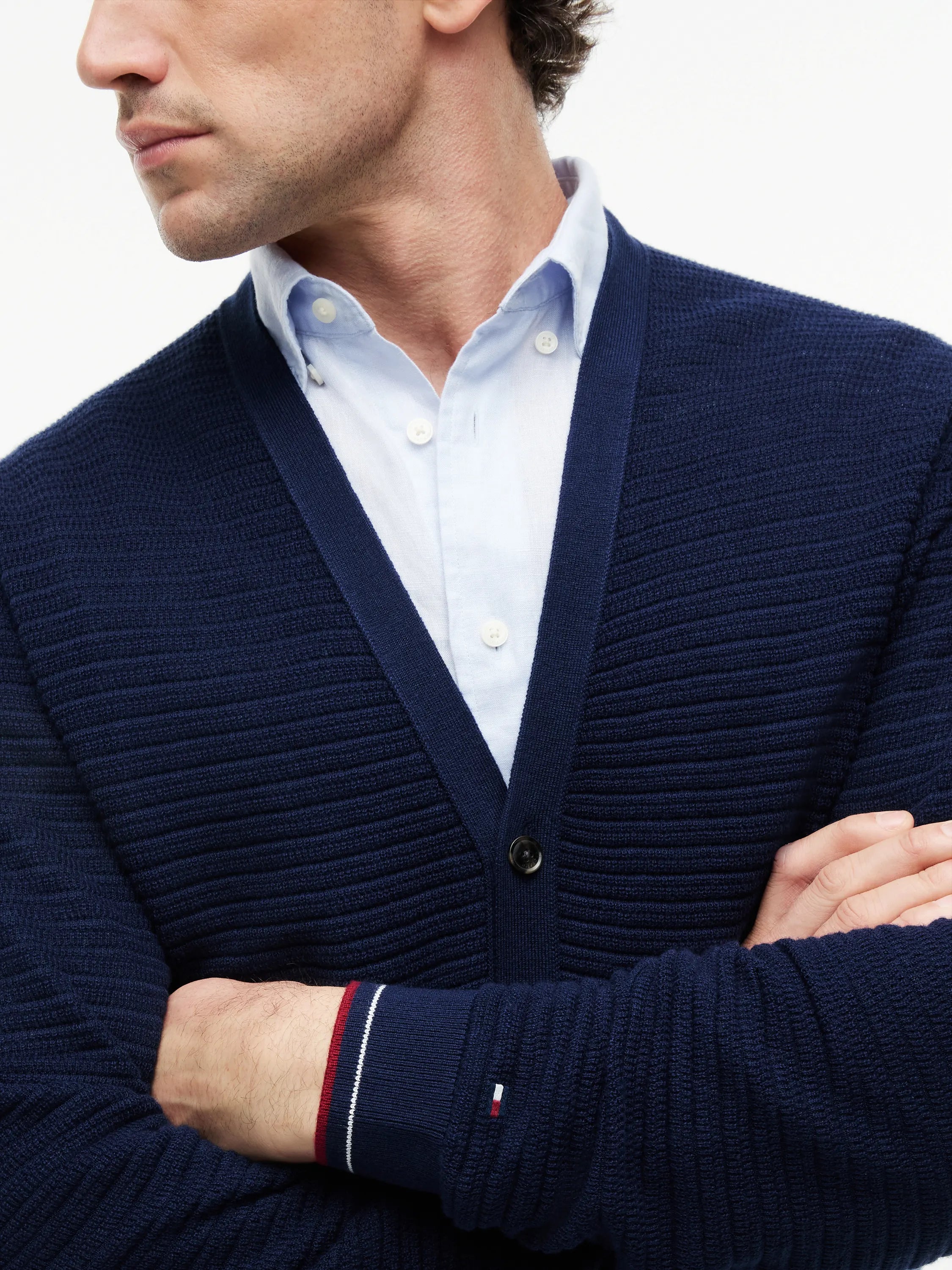 Strickcardigan aus Baumwollmix