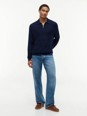 Strickpoloshirt aus Baumwollmix