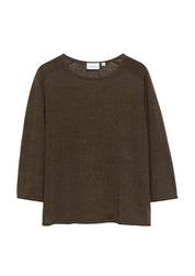 Strickpullover aus Leinenmix