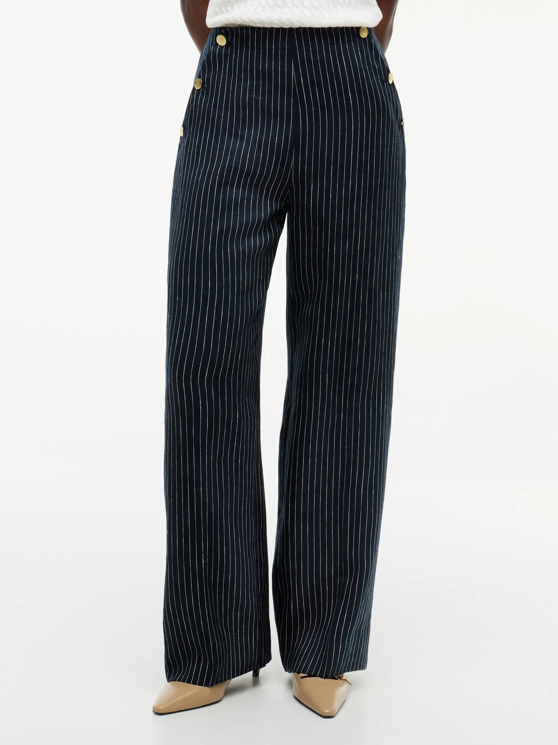 Stoffhose Wide Leg