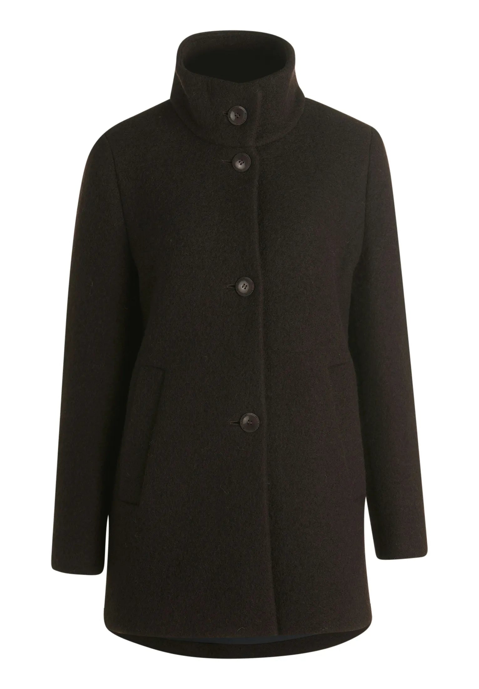 Wolljacke mit Stehkragen