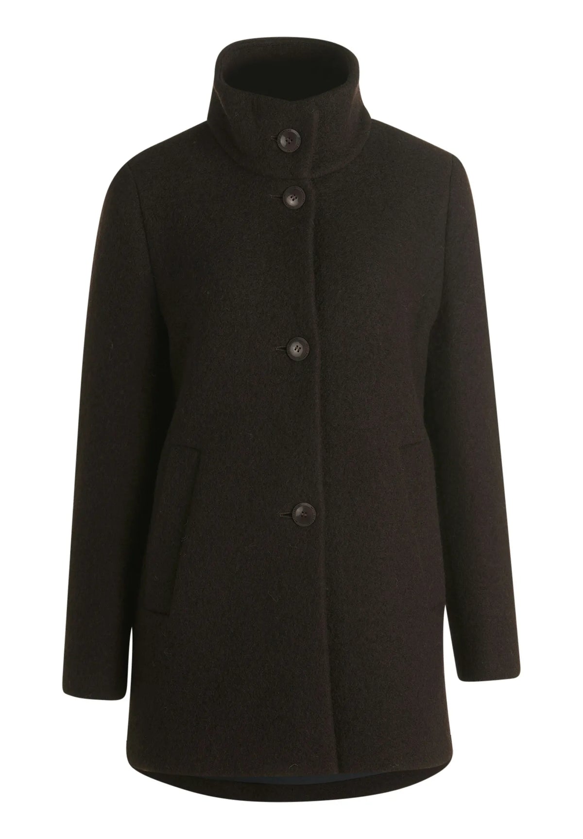 Wolljacke mit Stehkragen
