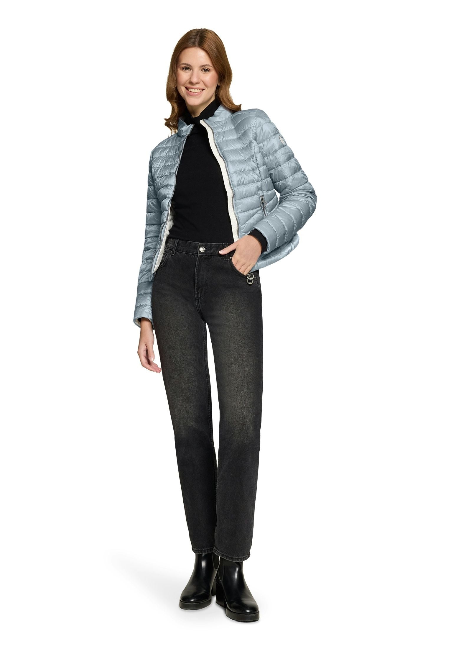 Steppjacke mit Stehkragen