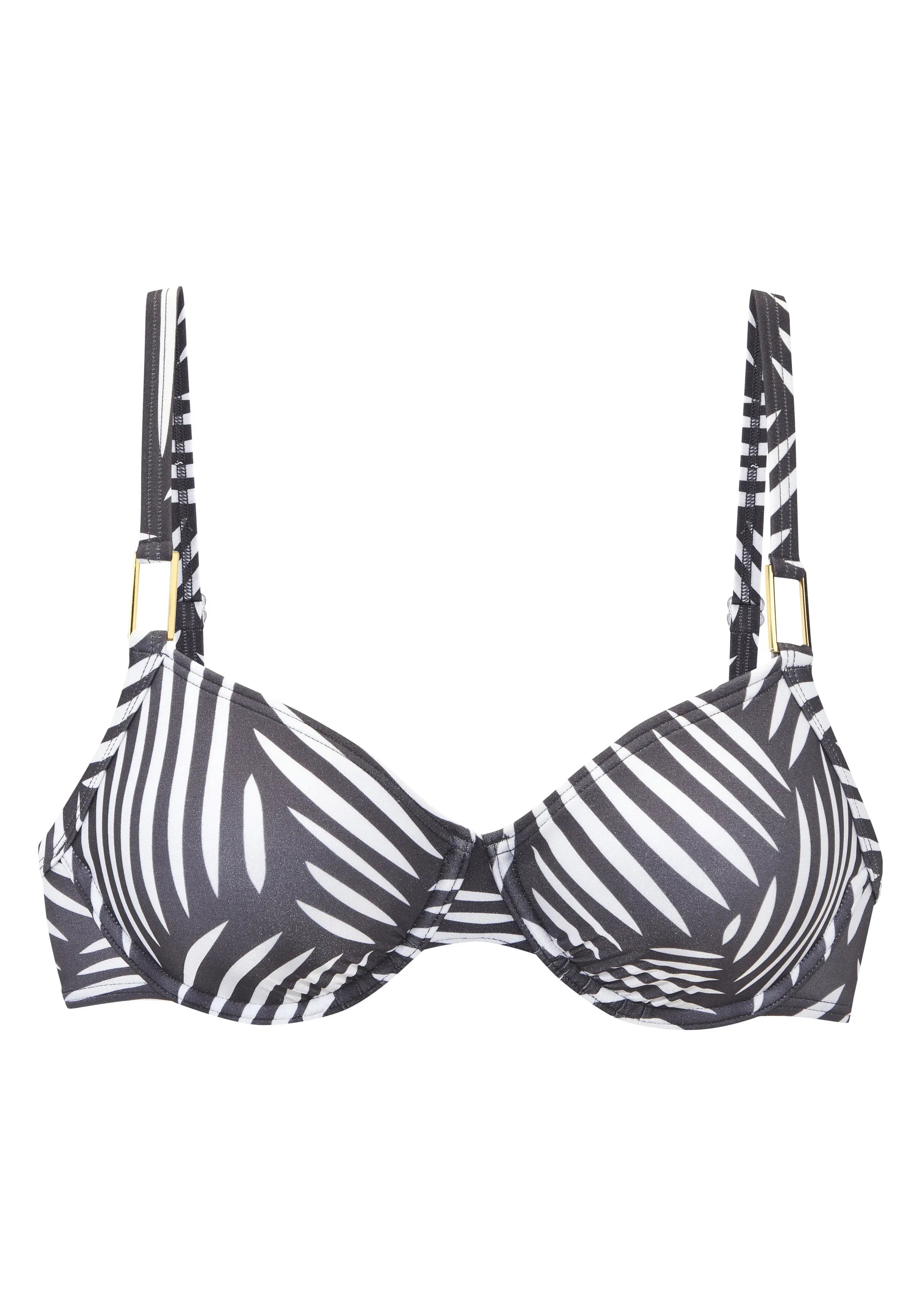 Bikini-Top gemustert mit Bügel