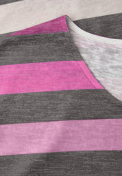 T-Shirt mit gerundetem V-Neck