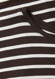 T-Shirt gestreift aus Baumwollmix