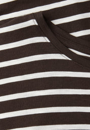 T-Shirt gestreift aus Baumwollmix