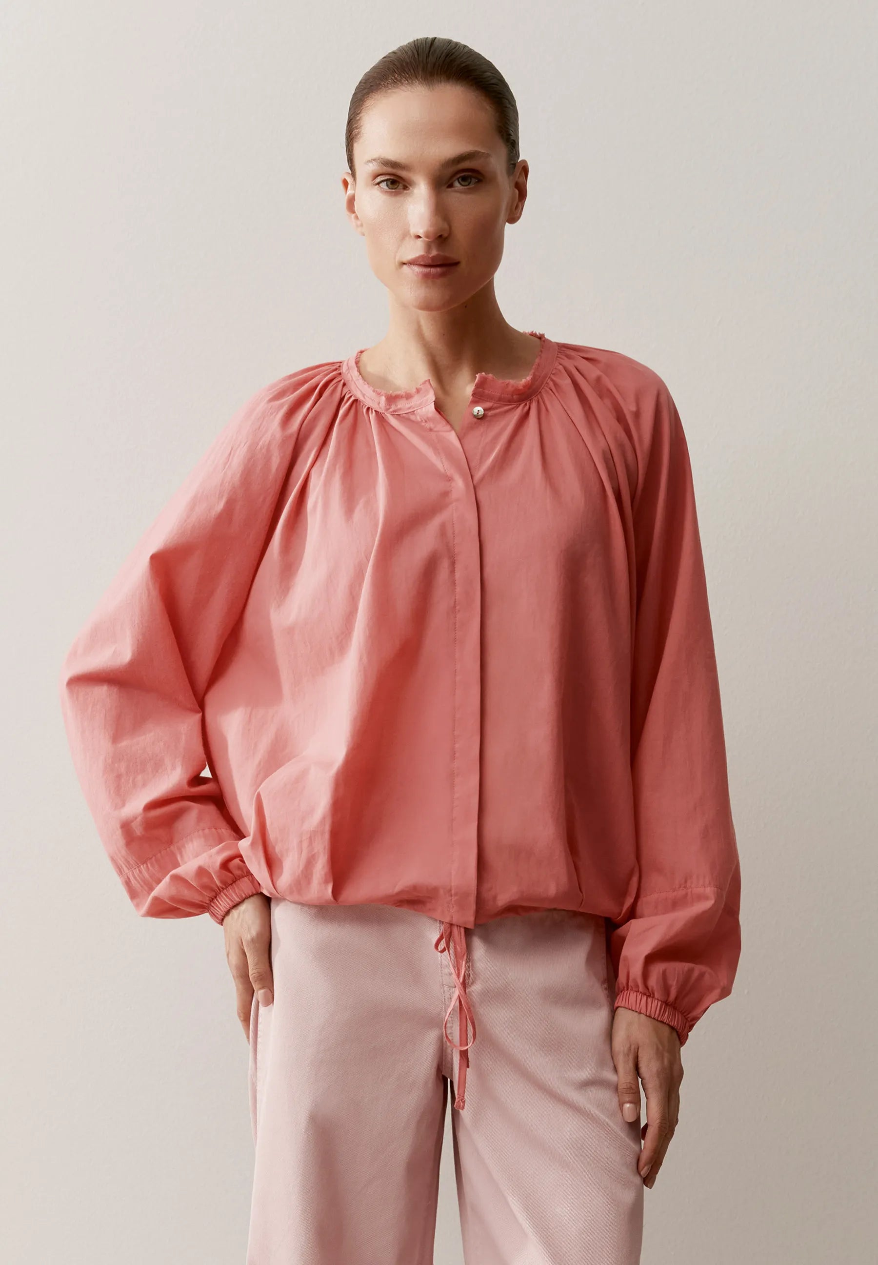 Bluse oversized aus Baumwolle