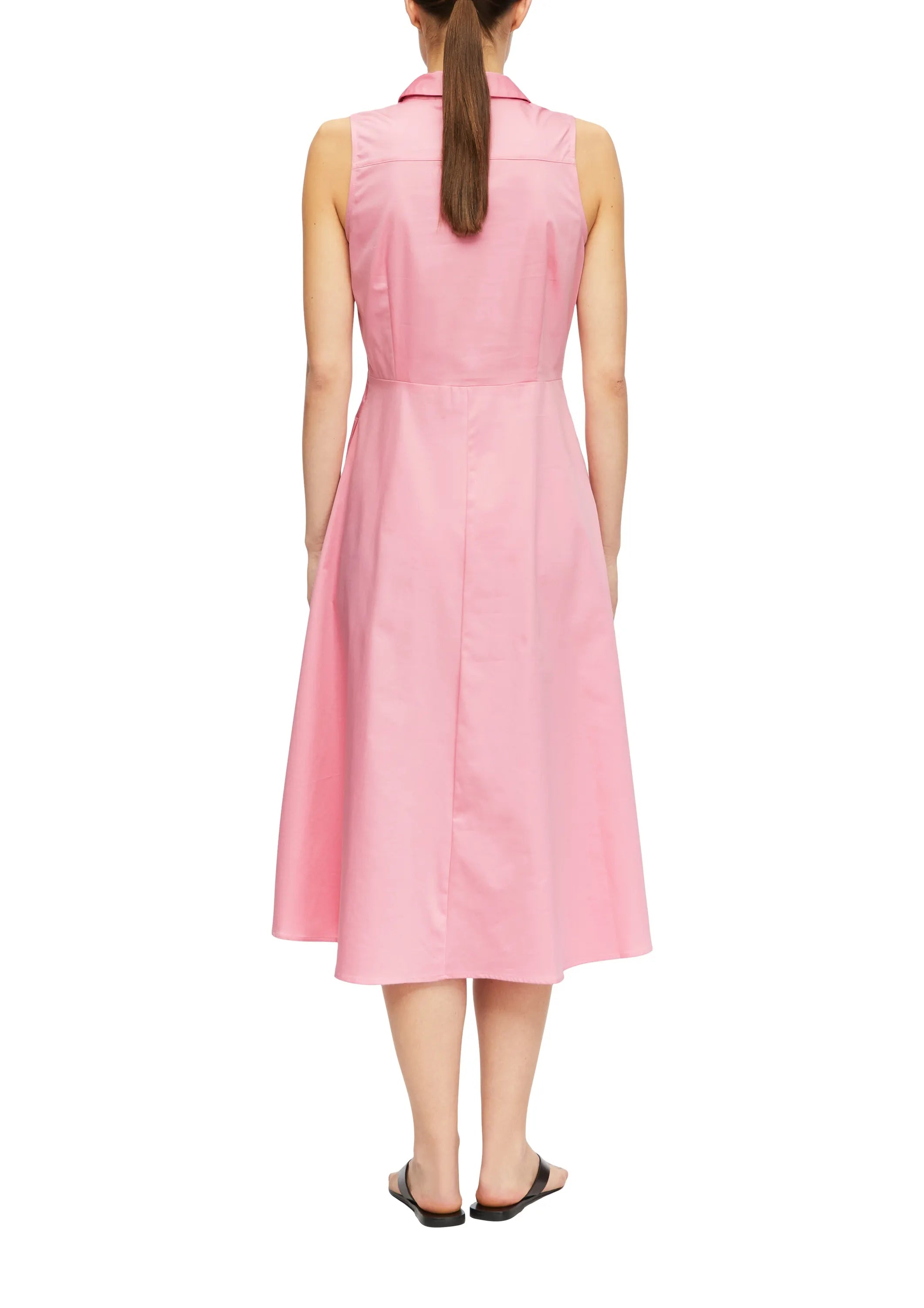 Hemdblusenkleid Midi aus Baumwollmix