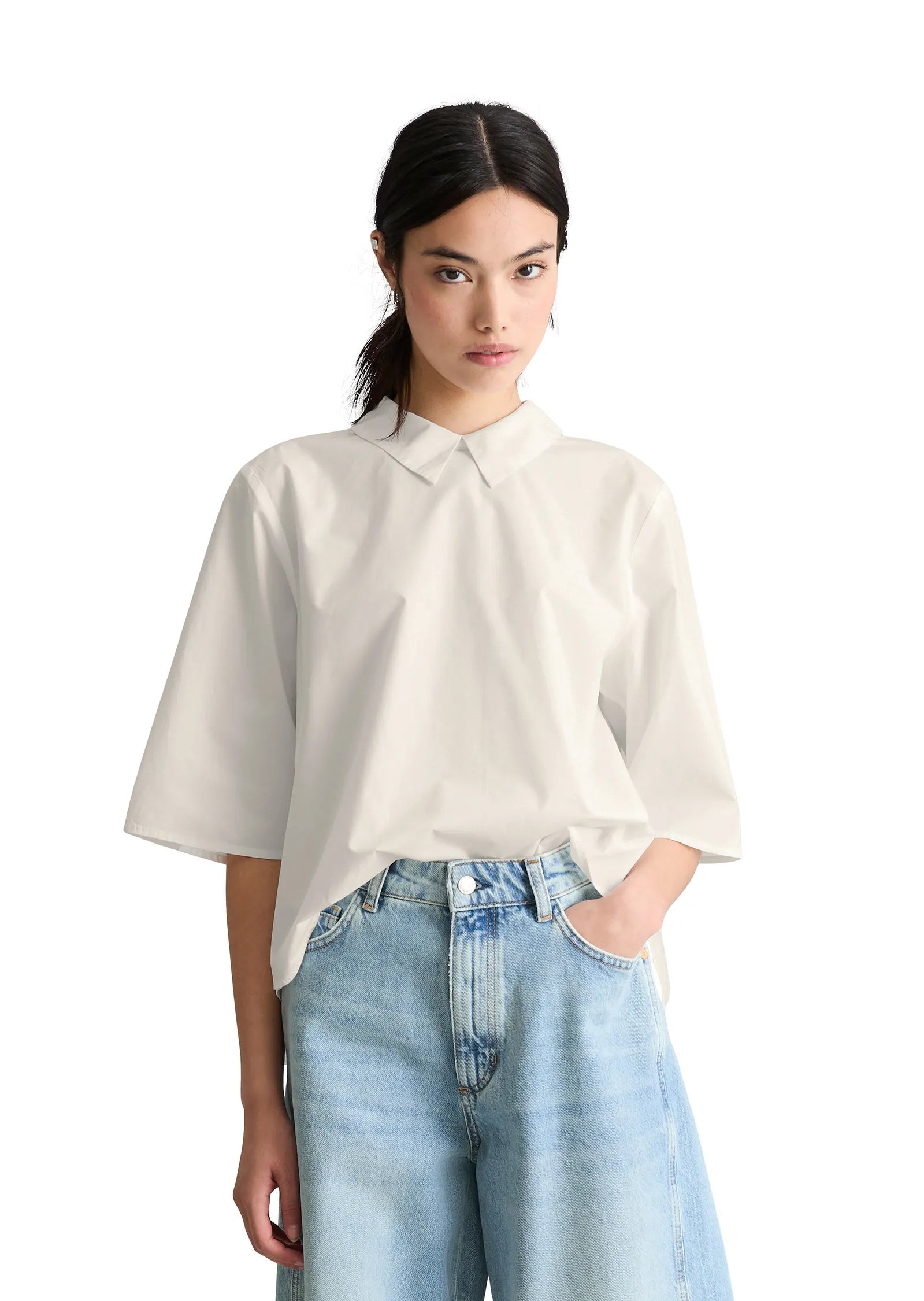 Bluse Regular Fit aus Baumwolle