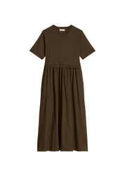 T-Shirt-Kleid Midi aus Baumwolle