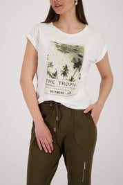 T-Shirt aus Baumwolle mit Print