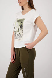 T-Shirt aus Baumwolle mit Print