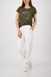 T-Shirt Regular Fit aus Viskosemix