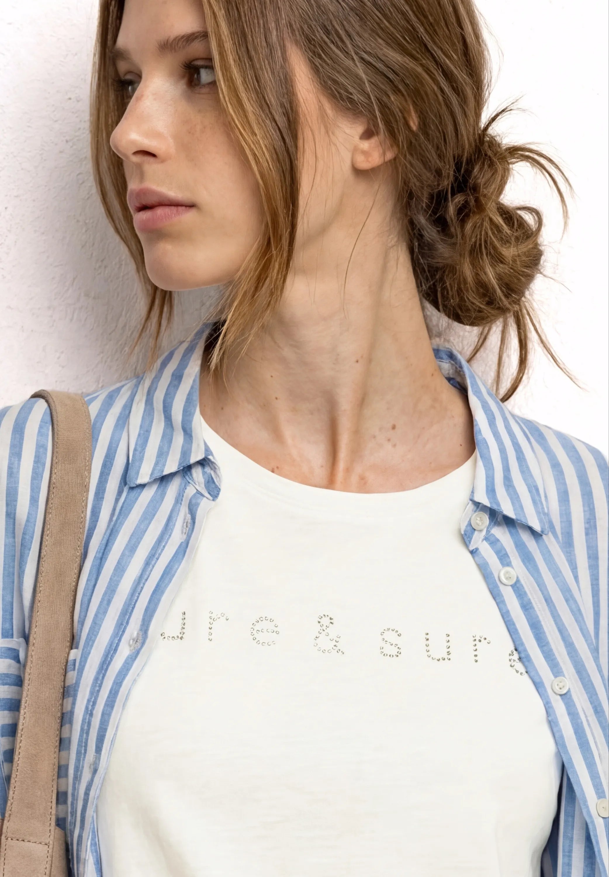 T-Shirt aus Baumwollmix