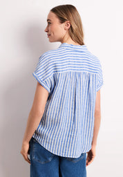 Leinenbluse gestreift