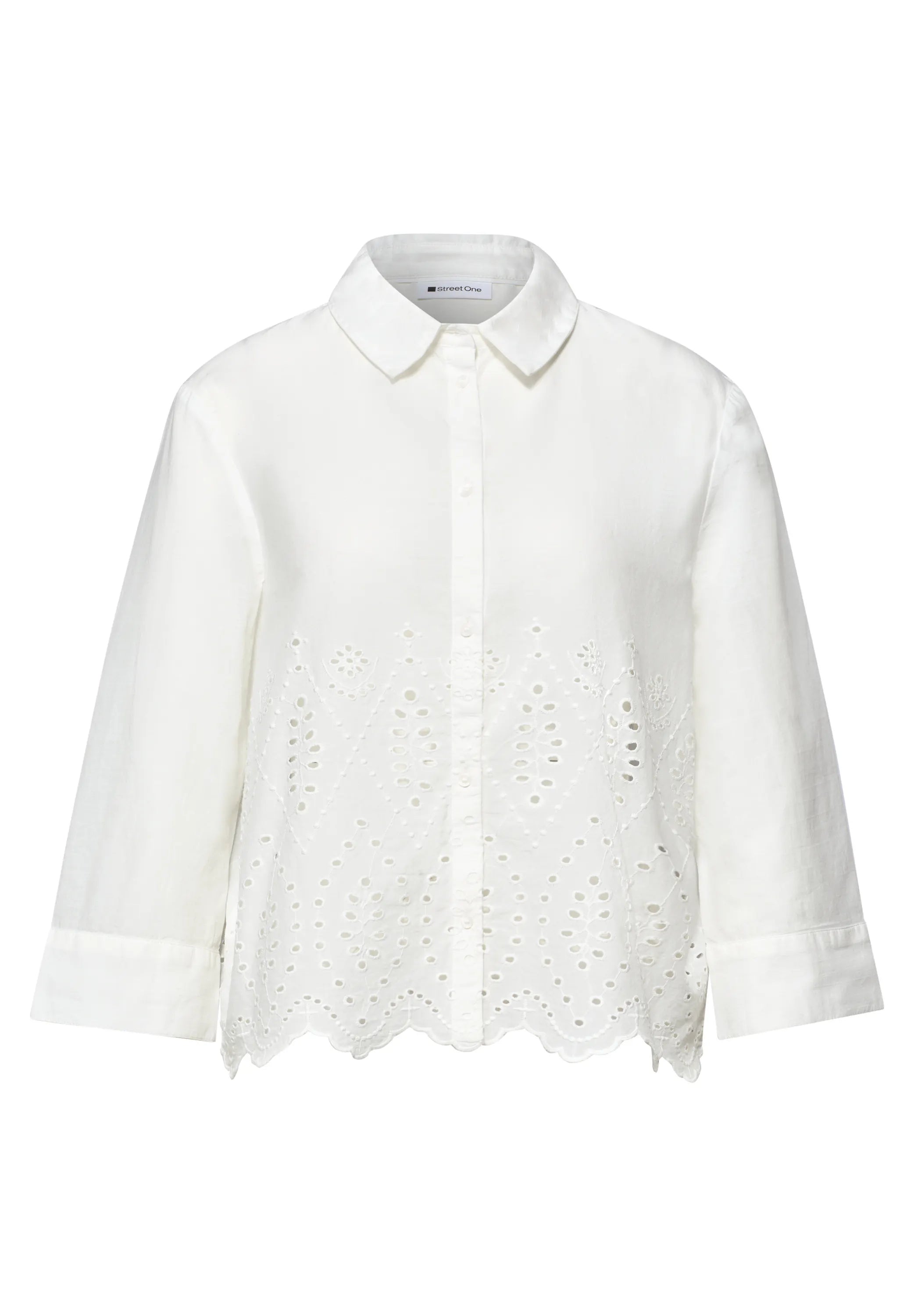Bluse mit Shiffleydetails