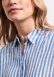 Leinenbluse gestreift