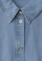 Bluse im Denim-Look