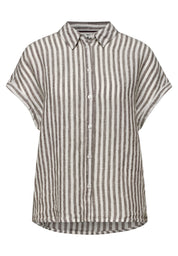 Leinenbluse gestreift