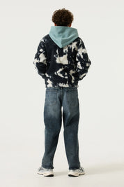 Fleecejacke mit Stehkragen