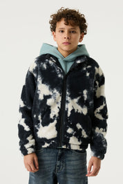 Fleecejacke mit Stehkragen