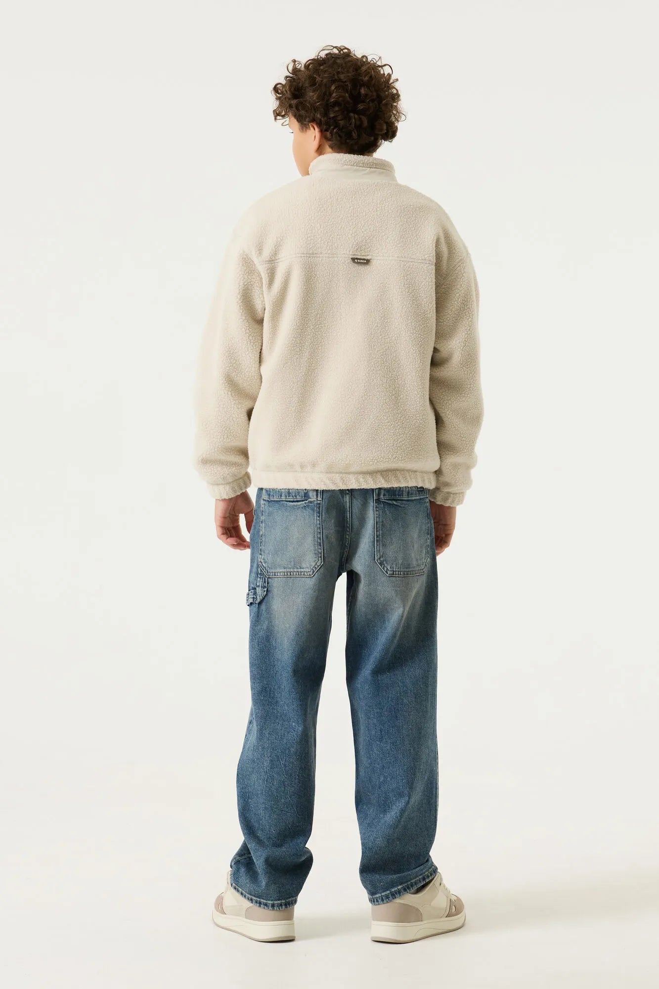 Fleecejacke mit Stehkragen