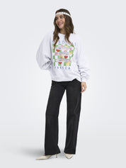 Sweatshirt ONLDEBORAH aus Baumwollmix