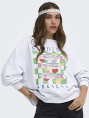 Sweatshirt ONLDEBORAH aus Baumwollmix