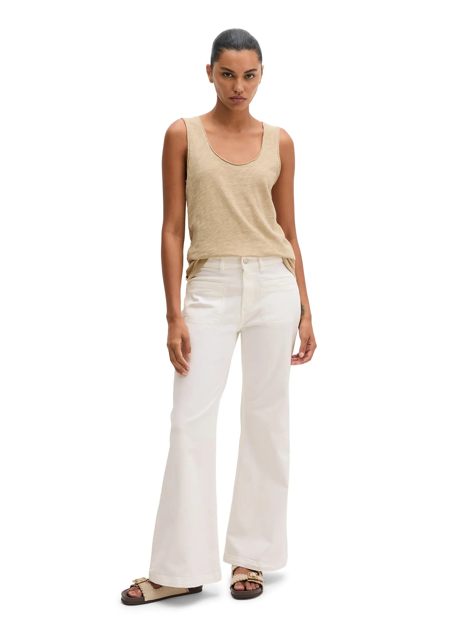 Top Regular Fit aus Baumwolle