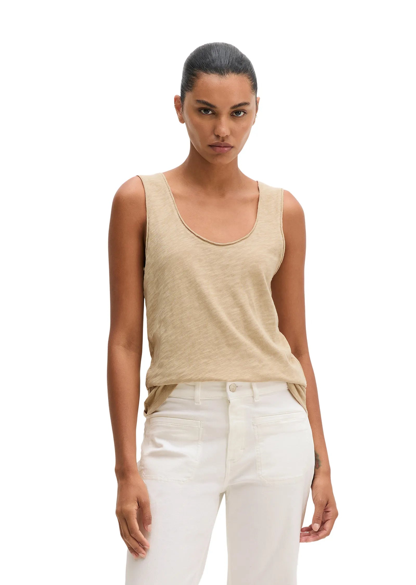 Top Regular Fit aus Baumwolle
