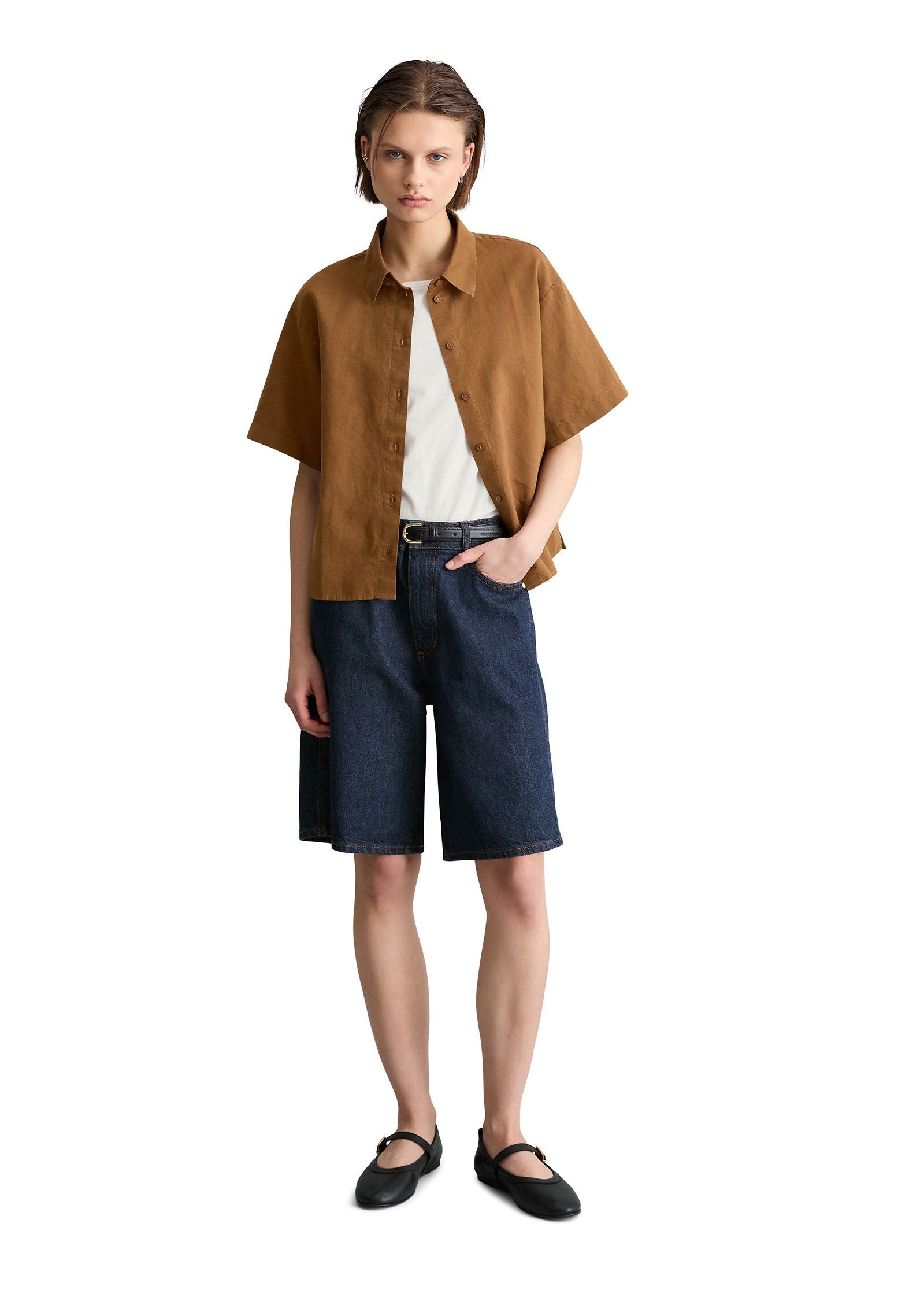 Leinenbluse Relaxed Fit