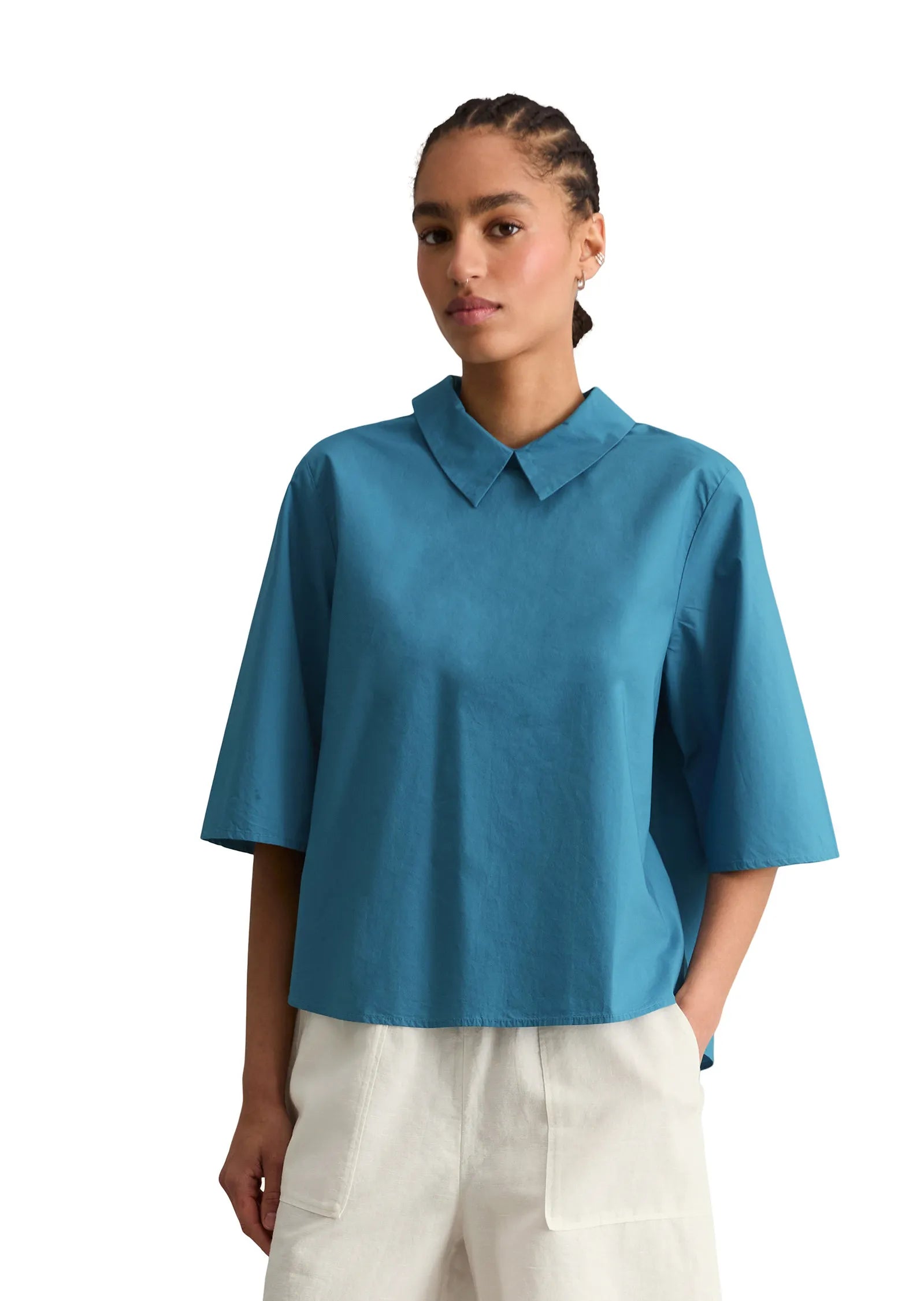 Bluse Regular Fit aus Baumwolle