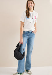T-Shirt Regular Fit mit Kapuze