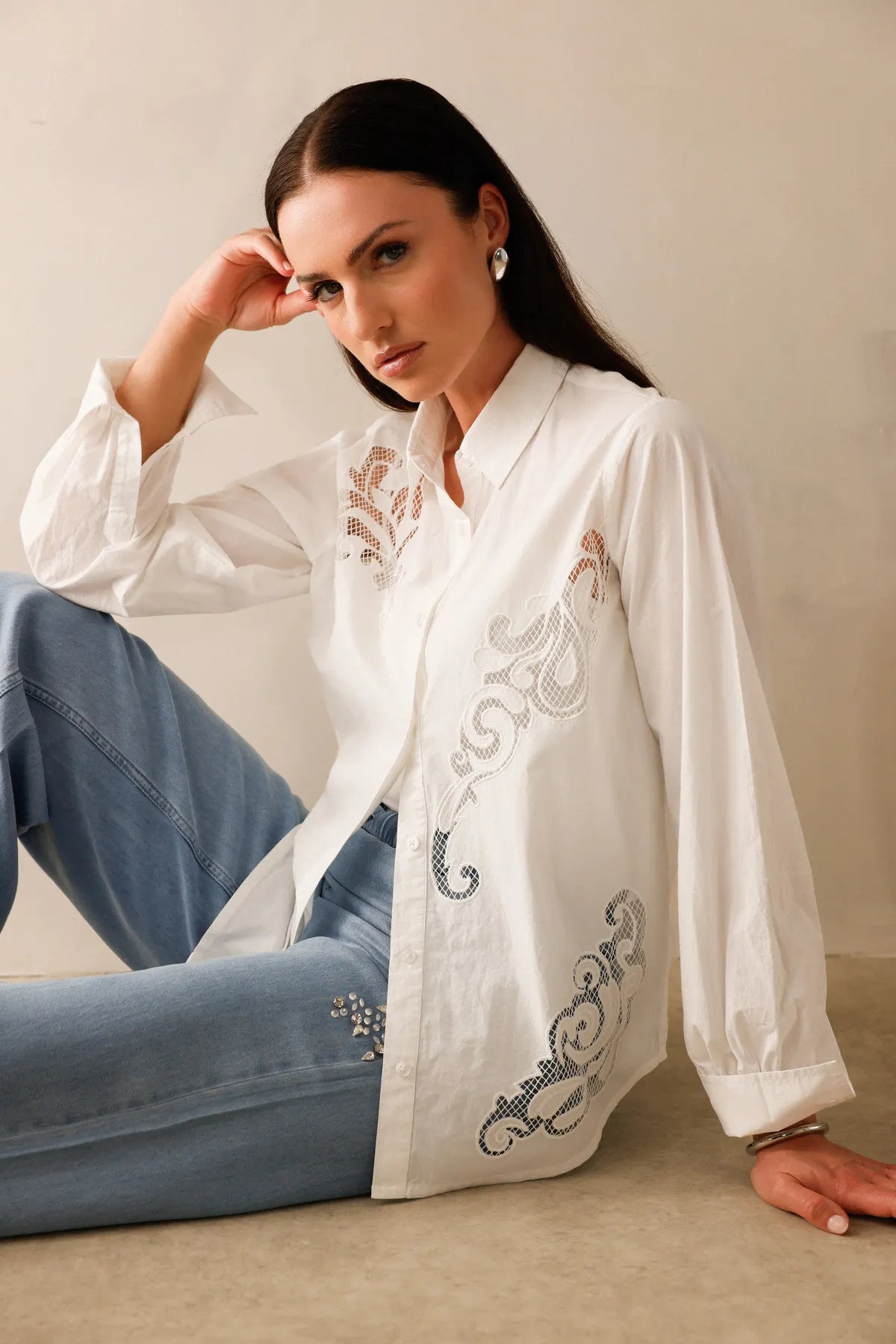 Bluse aus Baumwolle