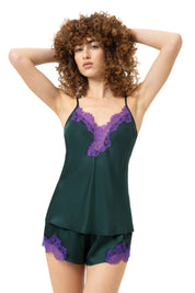 Top mit Spitzen-Details